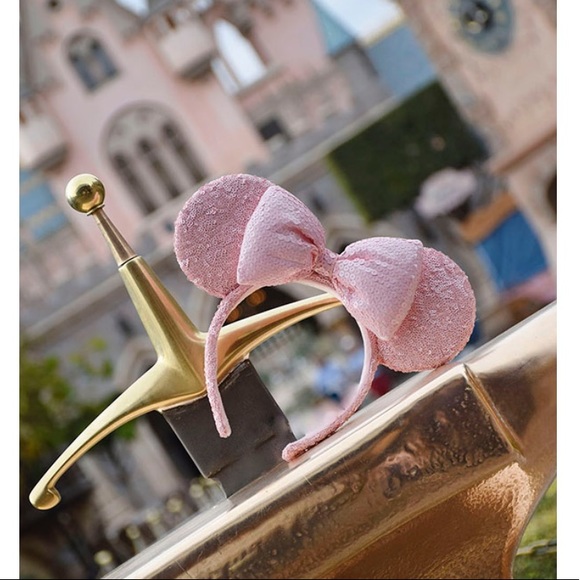 Disney Accessories - Disney Parks Millennial Pink Minnie Ears NWT